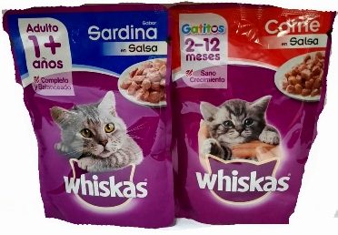 WHISKAS CARNE POUCH X 85 GR